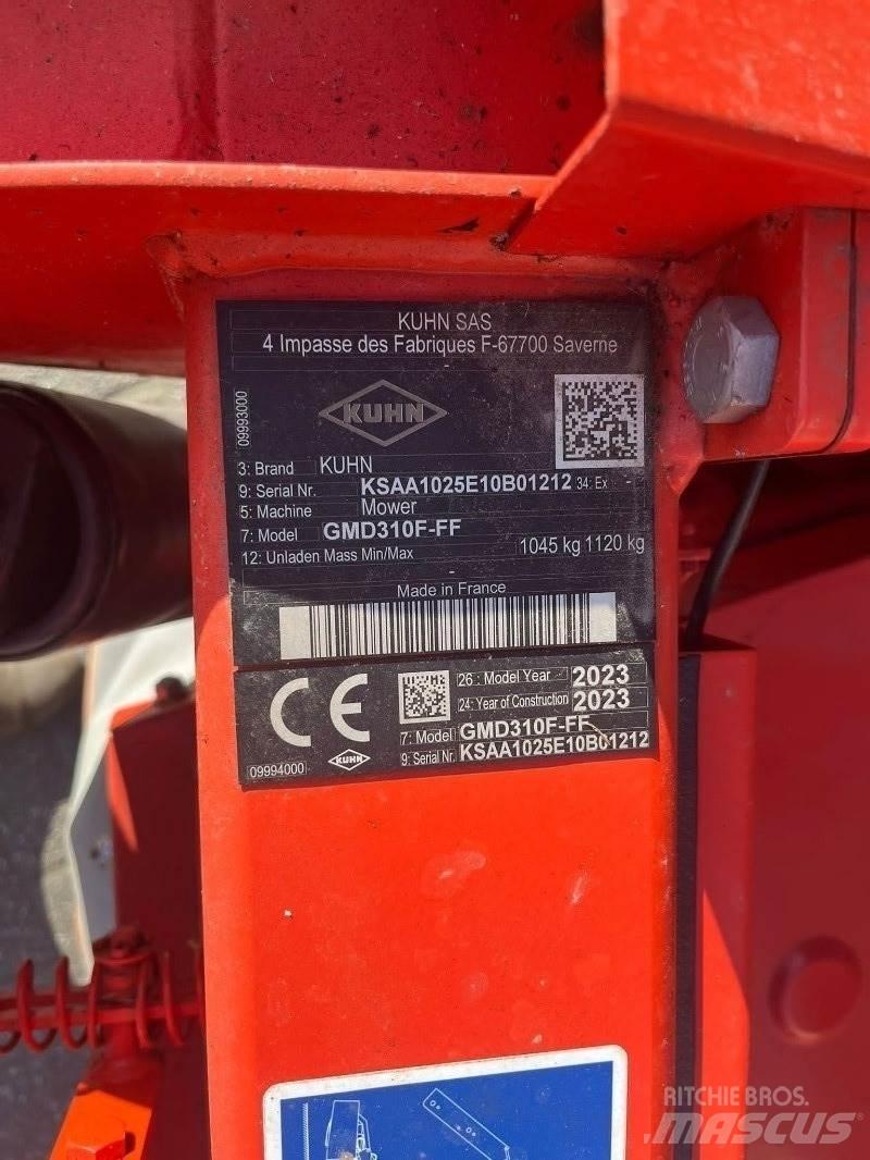 Kuhn GMD 310F Косилки плющилки