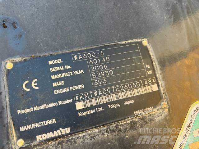 Komatsu WA 600-6 Фронтальные погрузчики