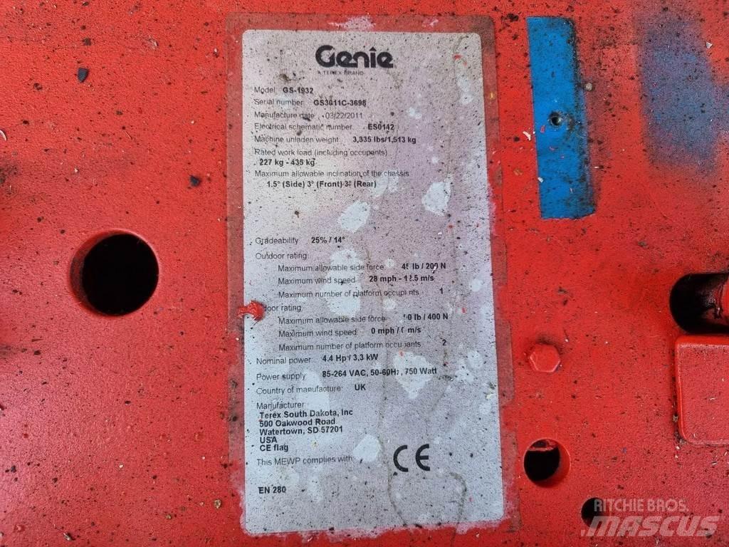 Genie GS1932 Ножничные подъемники
