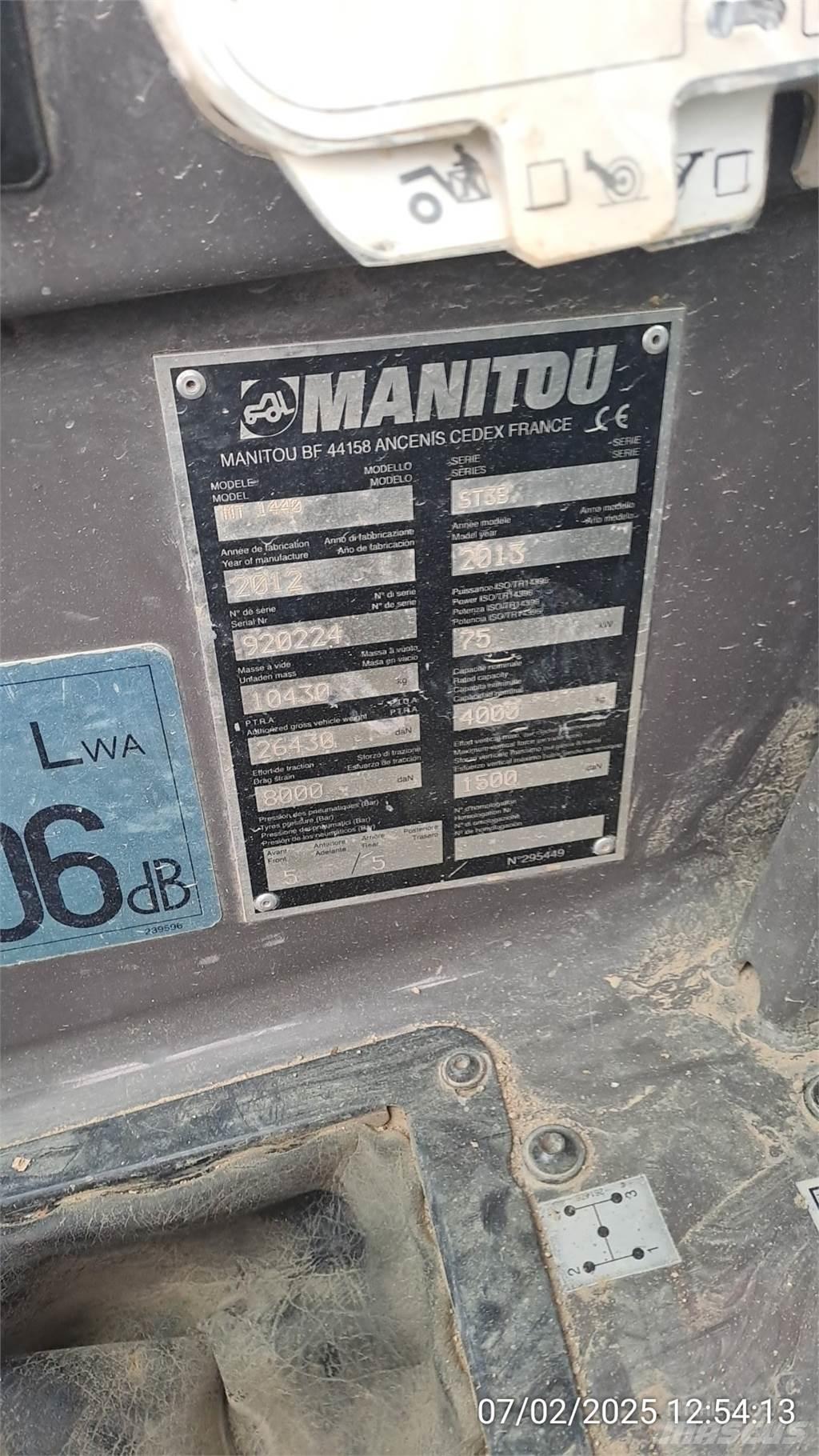 Manitou MT1440 Телескопические погрузчики