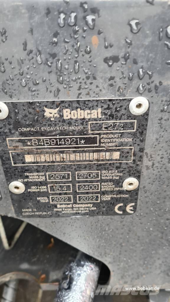 Bobcat E 27z Мини-экскаваторы