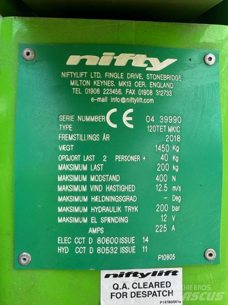 Niftylift 120 T Прицепные подъёмники