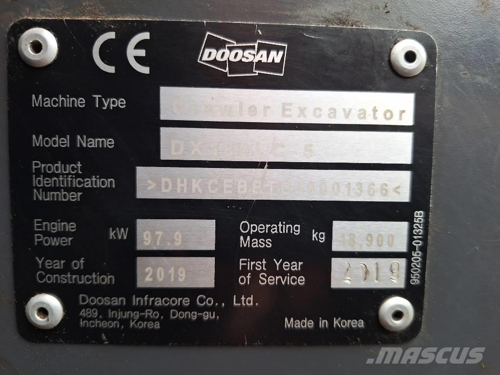 Doosan DX 180 -5 Гусеничные экскаваторы