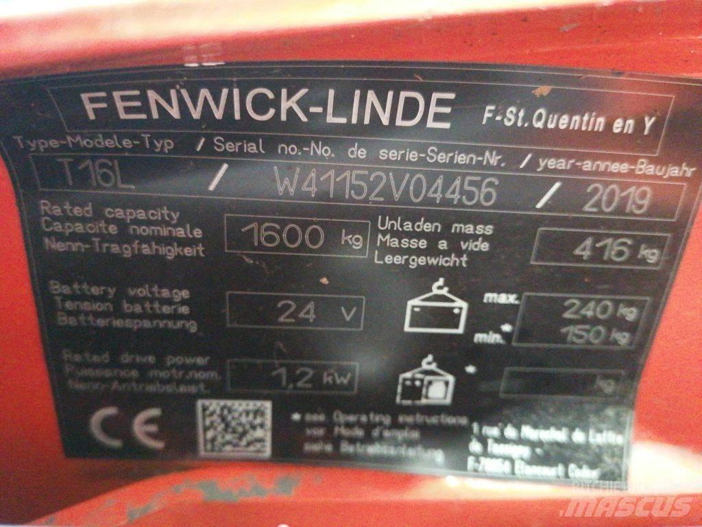 Linde T16L Ручные электрические тележки