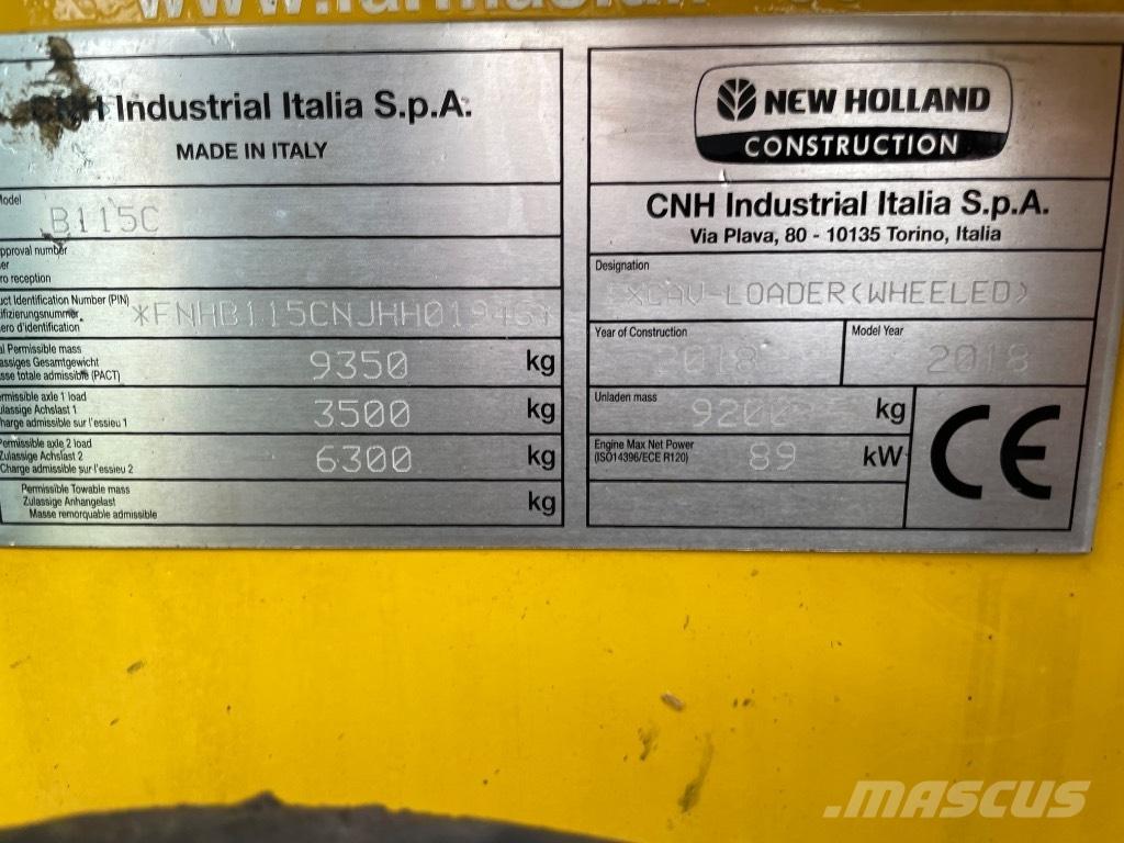 New Holland B115C Экскаваторы-погрузчики