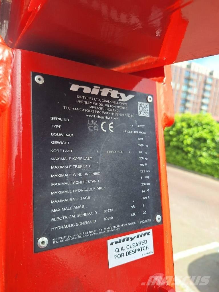 Niftylift HR 12 D E Коленчатые подъемники