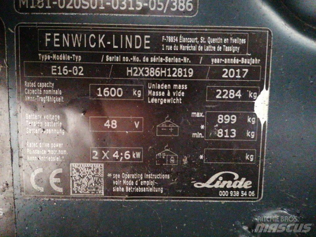 Linde E16-02 Электропогрузчики