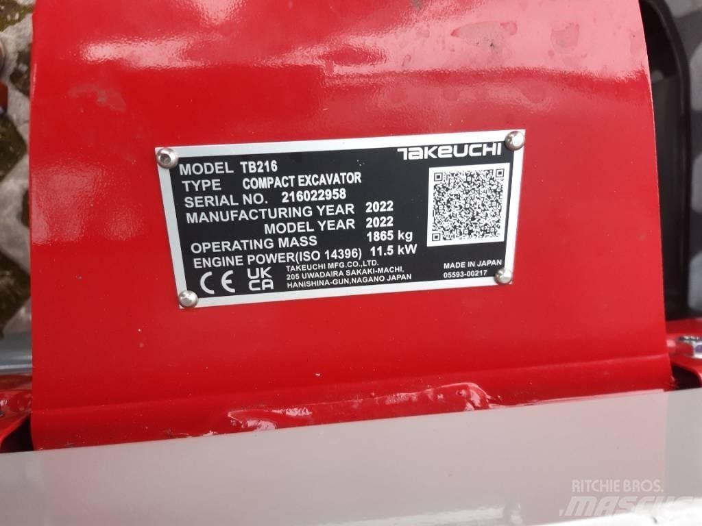 Takeuchi TB216 V2 Мини-экскаваторы
