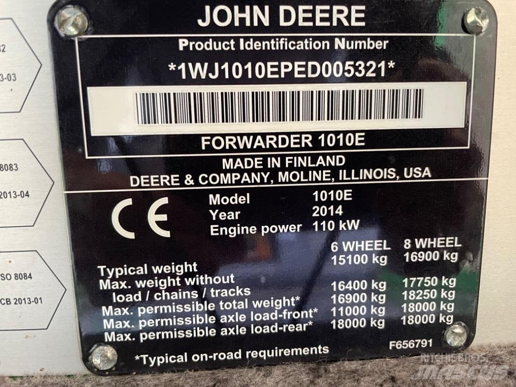 John Deere 1010 E Форвардеры