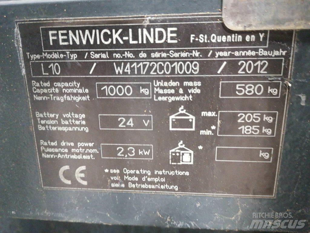 Linde L10 Ручные штабелёры с электроподъёмом