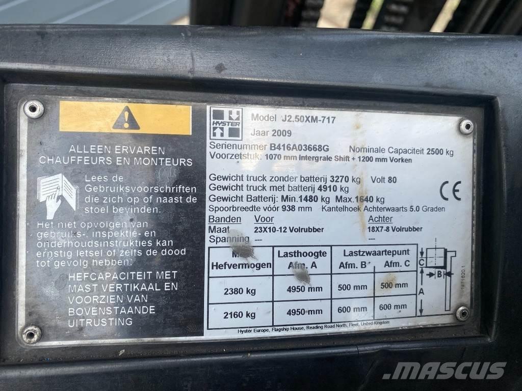 Hyster J2.50XM Электропогрузчики