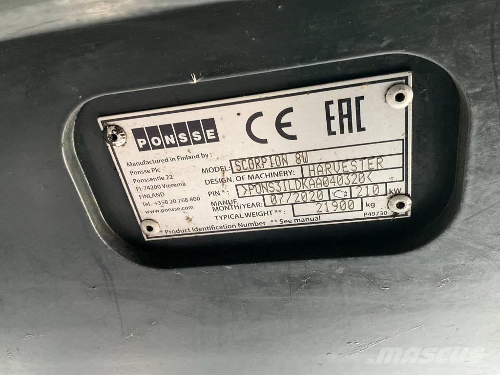 Ponsse SCORPION 8W Харвестеры