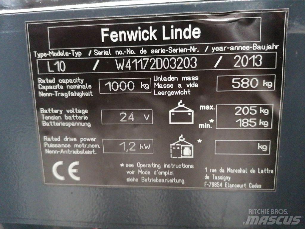 Linde L10 Ручные штабелёры с электроподъёмом
