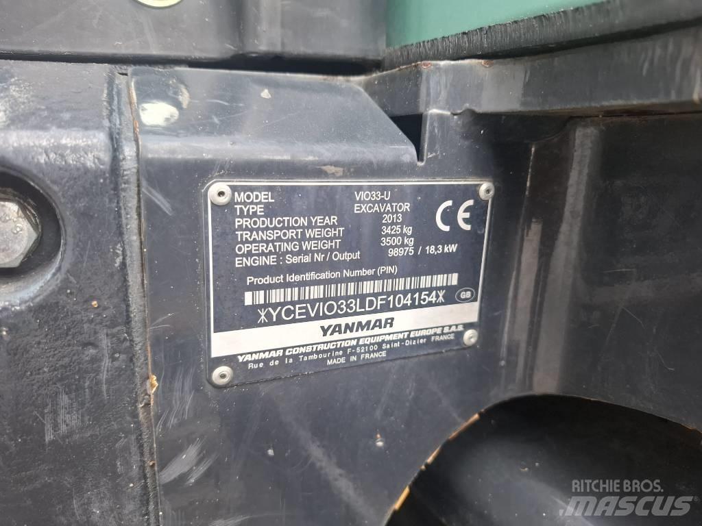 Yanmar Vio 33 U Мини-экскаваторы