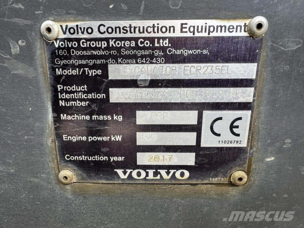 Volvo ECR235EL Гусеничные экскаваторы