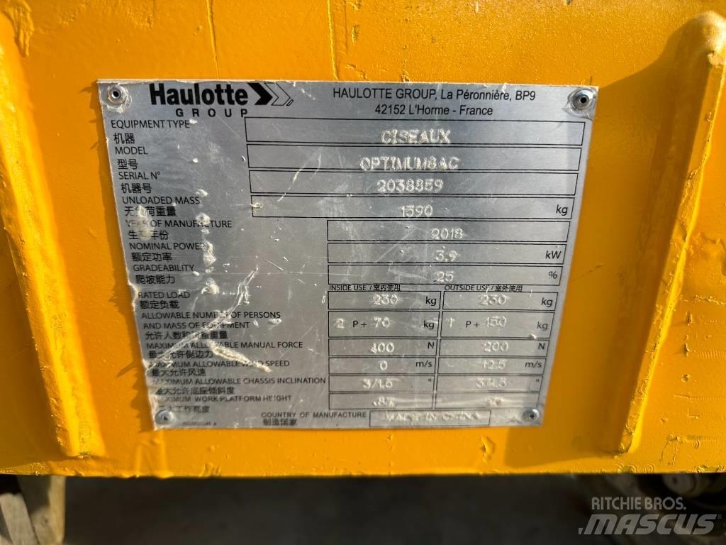 Haulotte OPTIMUM 8 Ножничные подъемники