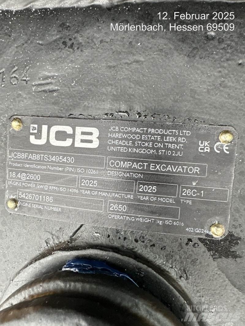 JCB 26C-1 Мини-экскаваторы