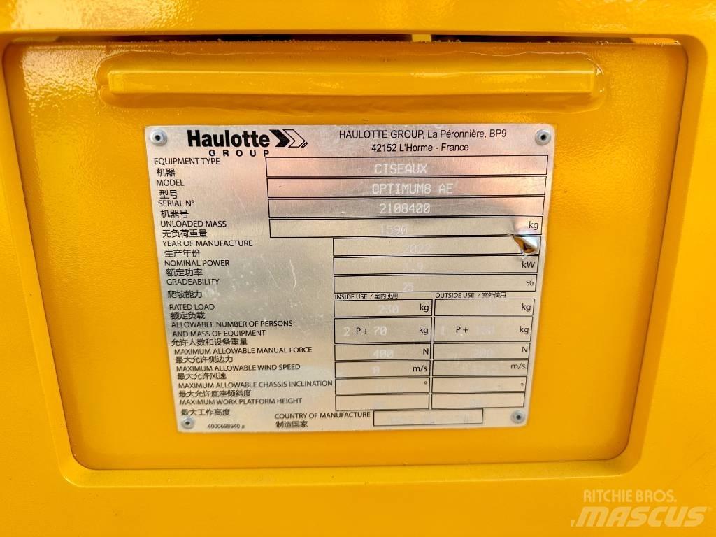 Haulotte OPTIMUM 8 Ножничные подъемники