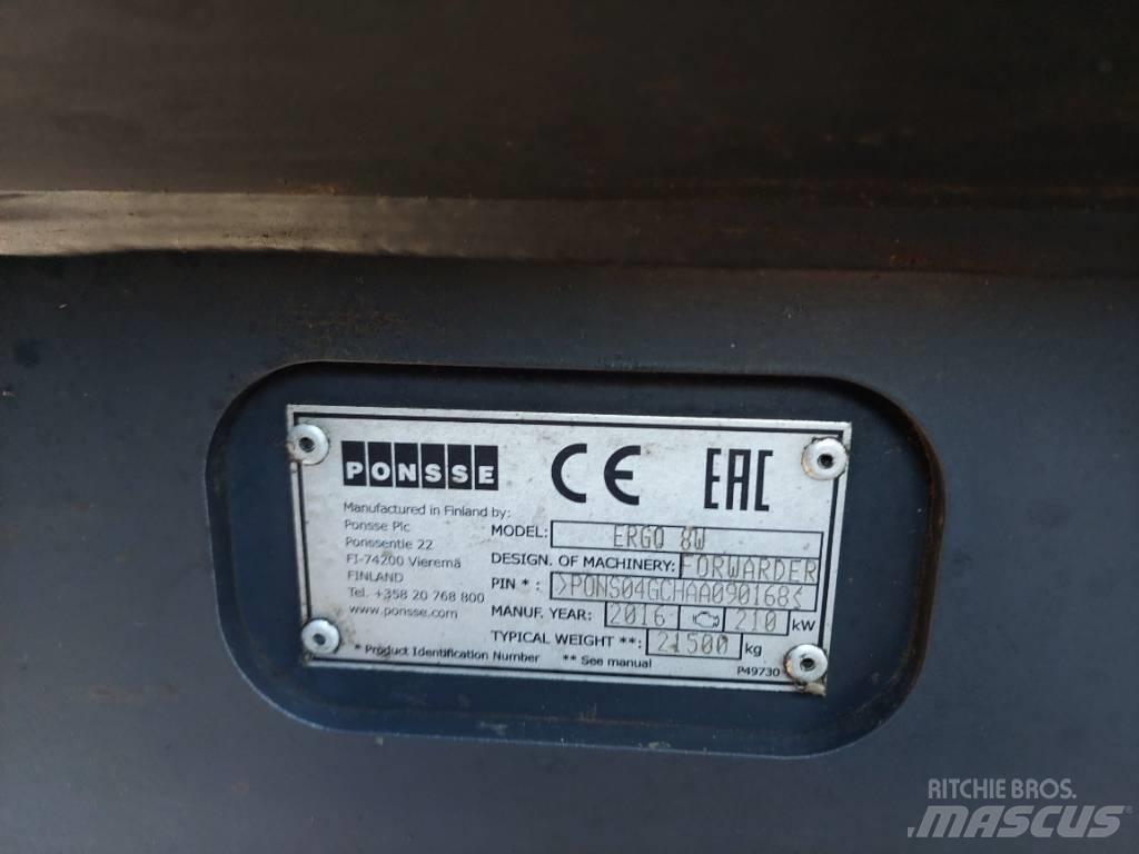 Ponsse Ergo 8W Харвестеры