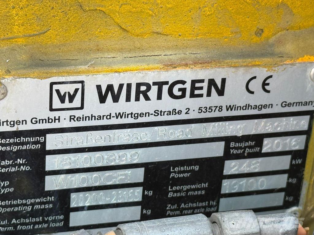 Wirtgen W100CFI Дорожные фрезы