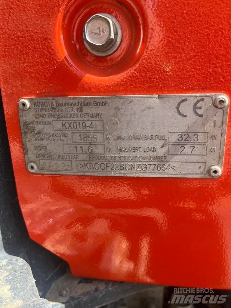 Kubota KX 019-4 Мини-экскаваторы