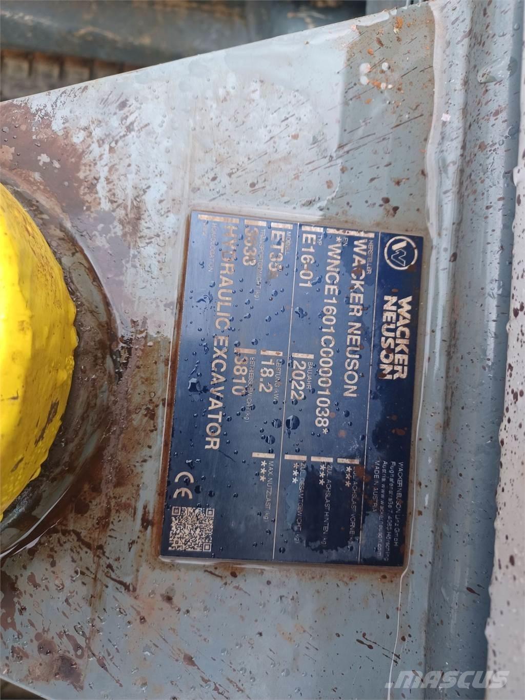 Wacker Neuson ET35 Гусеничные экскаваторы