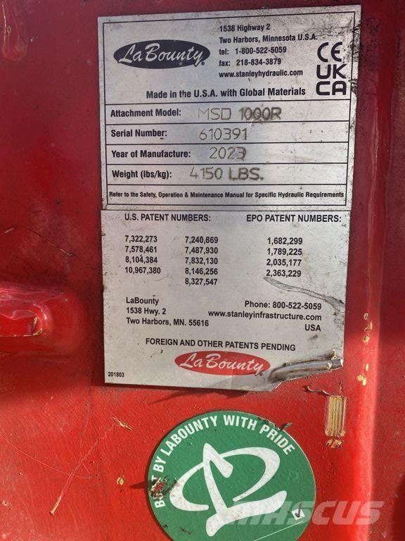 Labounty MSD1000R Навесные резаки асфальта