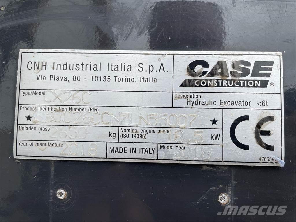 CASE CX26C Колёсные экскаваторы