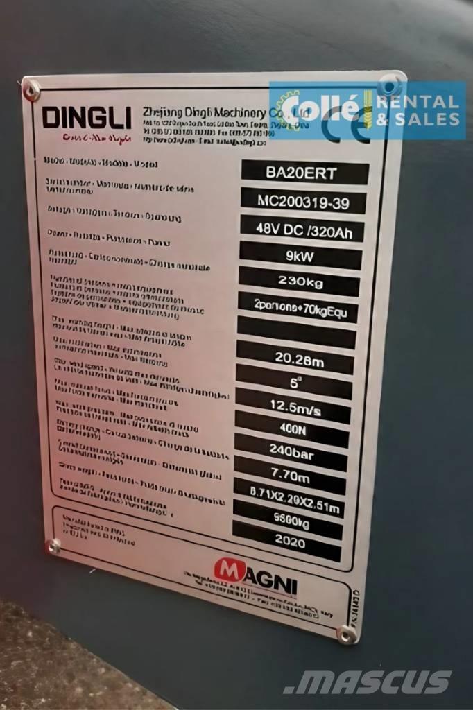 Magni BA20ERT | 2020 Коленчатые подъемники