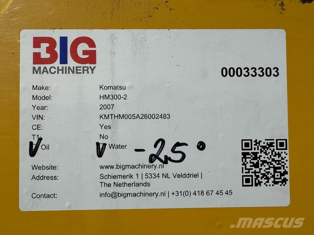 Komatsu HM300-2 Шарнирно-сочленённые самосвалы