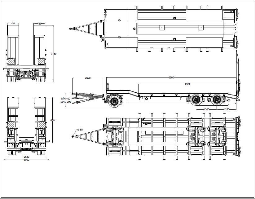  Scorpion SCR3 Низкорамные полуприцепы