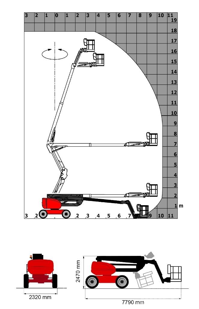 Manitou 180 ATJ E3 Коленчатые подъемники