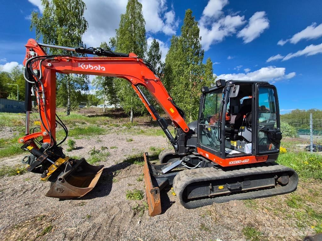 Kubota KX 080-4 Малые экскаваторы 7т-12т