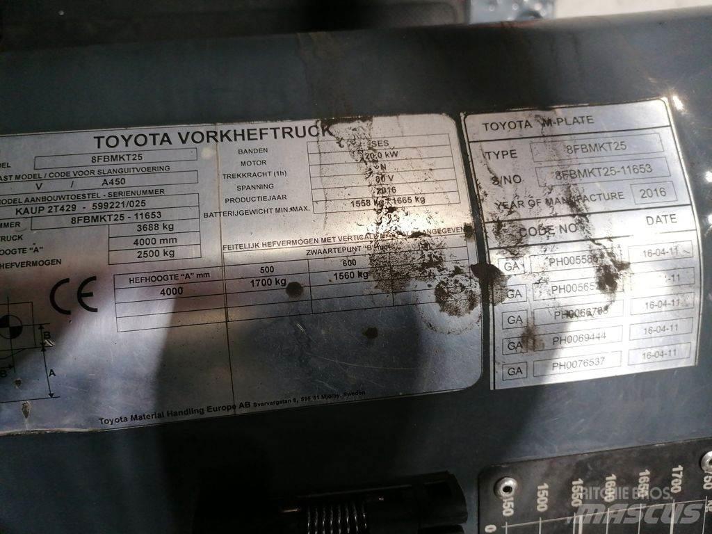 Toyota 8FBMKT25 Электропогрузчики