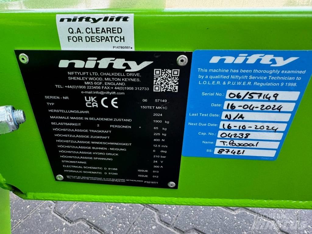 Niftylift 150 TET Прицепные подъёмники