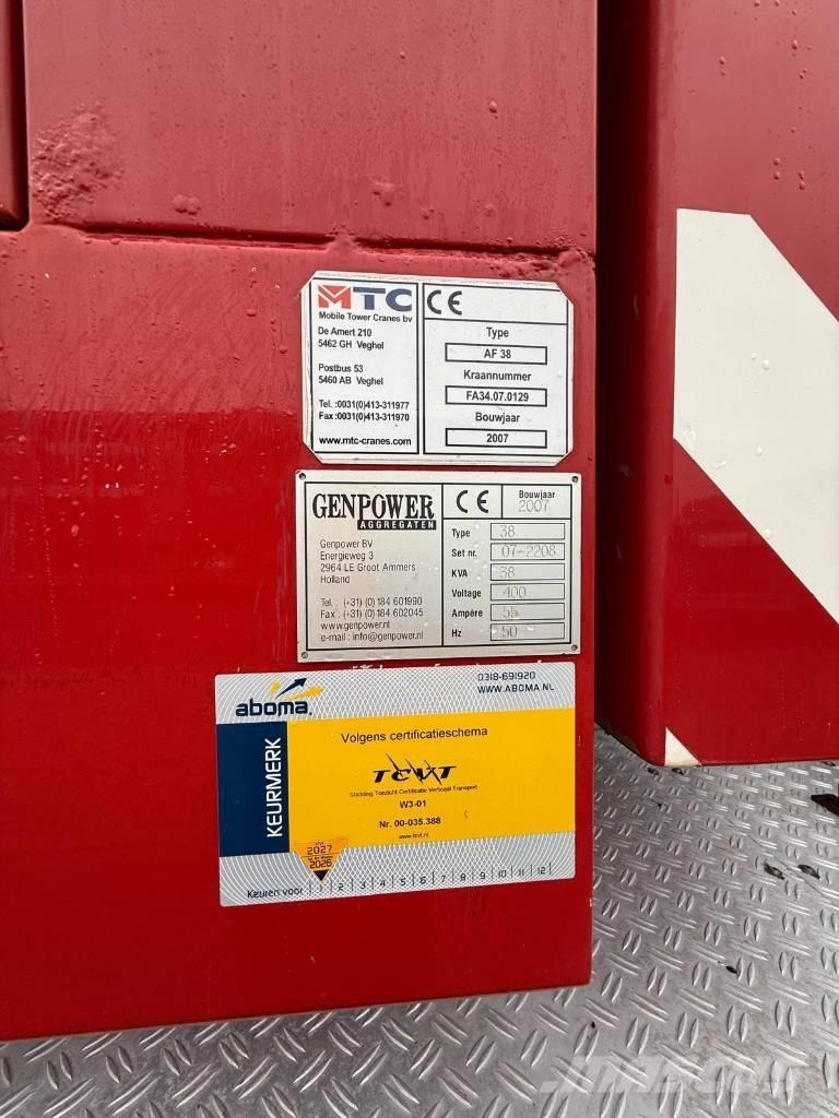 Faun AF 38 Башенные краны