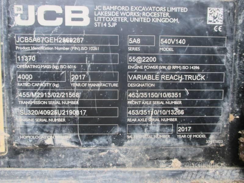 JCB 540-140 Телескопические погрузчики