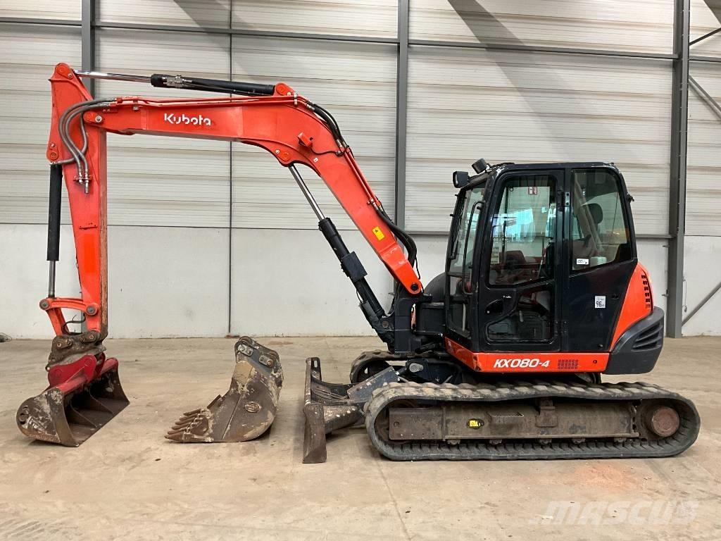 Kubota KX 080-4 Малые экскаваторы 7т-12т