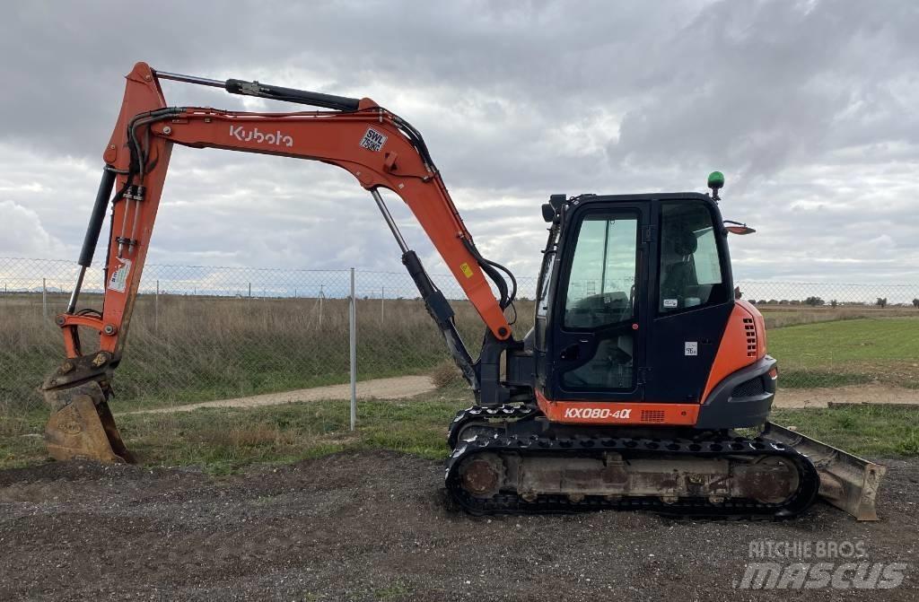 Kubota KX 080-4 Малые экскаваторы 7т-12т