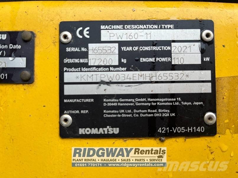 Komatsu PW 160 Колёсные экскаваторы