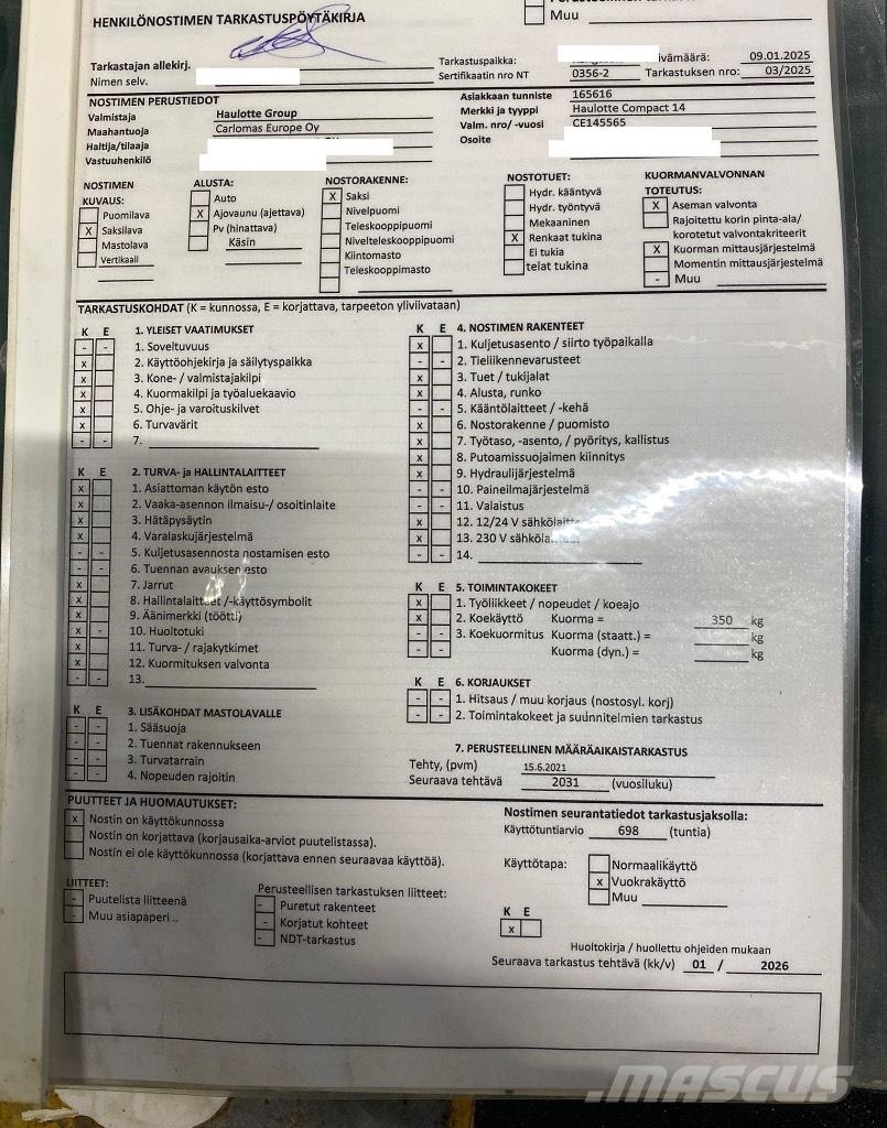 Haulotte Compact 14 Ножничные подъемники