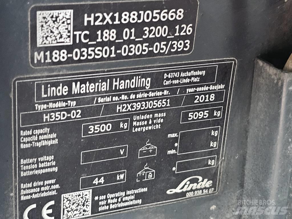 Linde H35D-02 Дизельные погрузчики