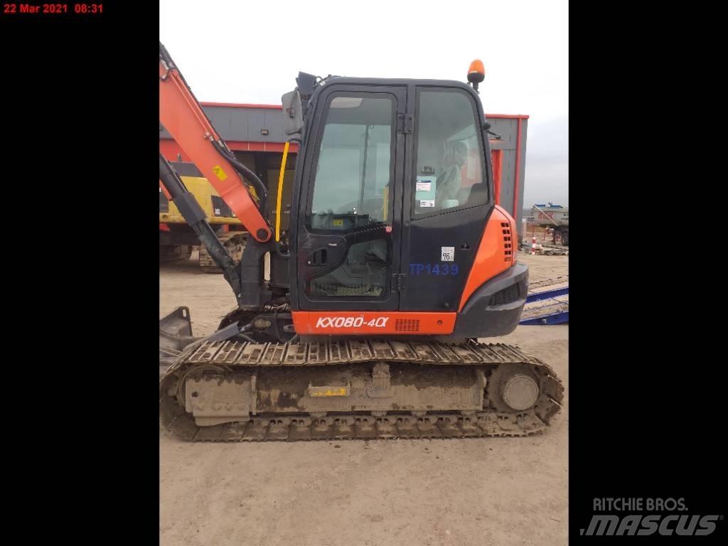 Kubota KX 080-4 Малые экскаваторы 7т-12т