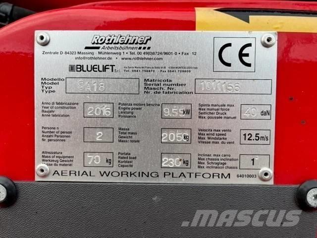 Bluelift SA 18 Компактные самоходные стреловые подъемники