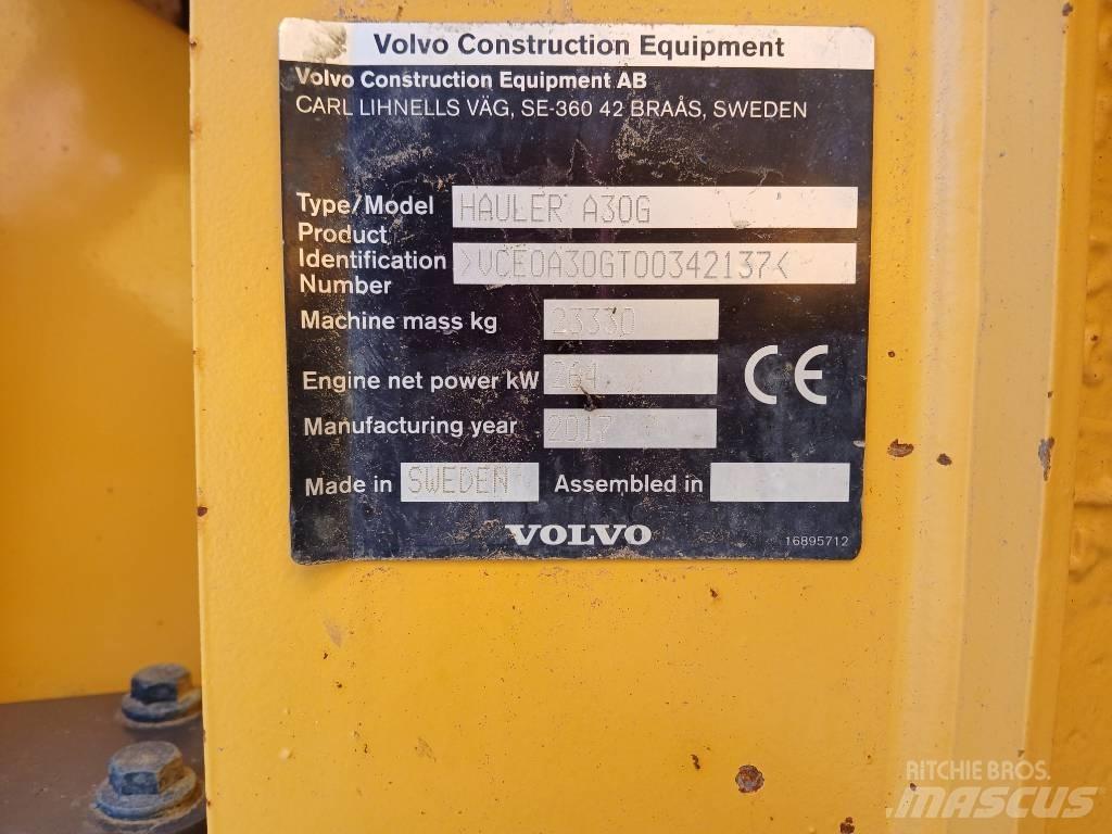 Volvo A 30 G Шарнирно-сочленённые самосвалы