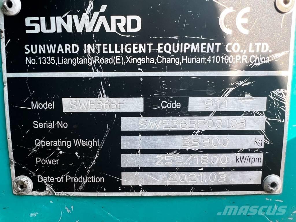 Sunward 365f Гусеничные экскаваторы