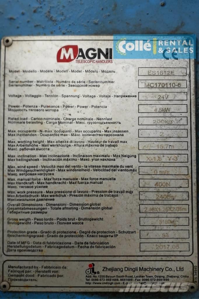 Magni ES 1612 E | 2017 Ножничные подъемники