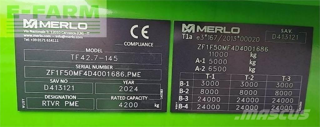 Merlo tf 42.7 - 145 Сельскохозяйственные телескопические погрузчики