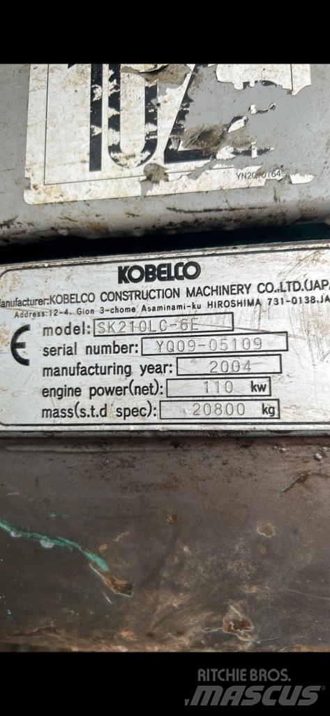 Kobelco SK210 lc Гусеничные экскаваторы