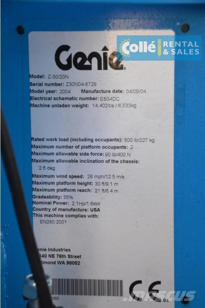 Genie Z-30/20N | 2004 Коленчатые подъемники